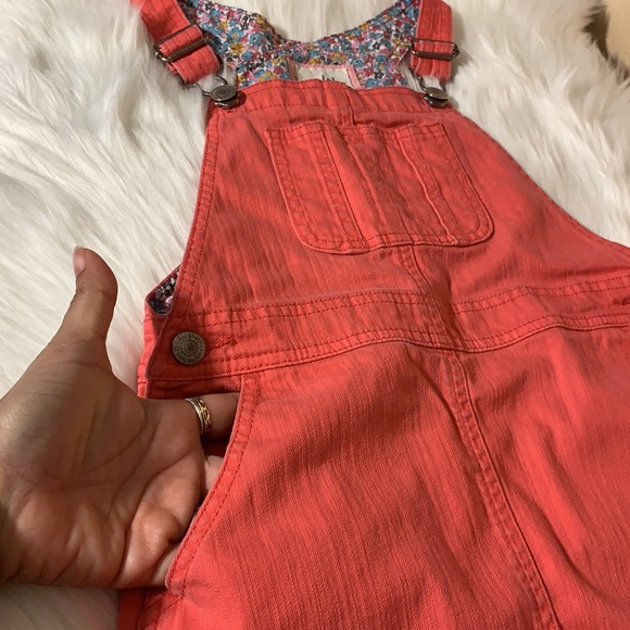 ❌SOLD❌Mini Boden Hot Pink Denim Overall Skirt - Picture 6 of 9